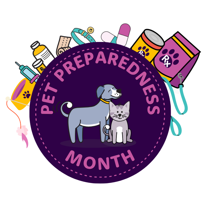 Furkin emergency kit with a dog and cat