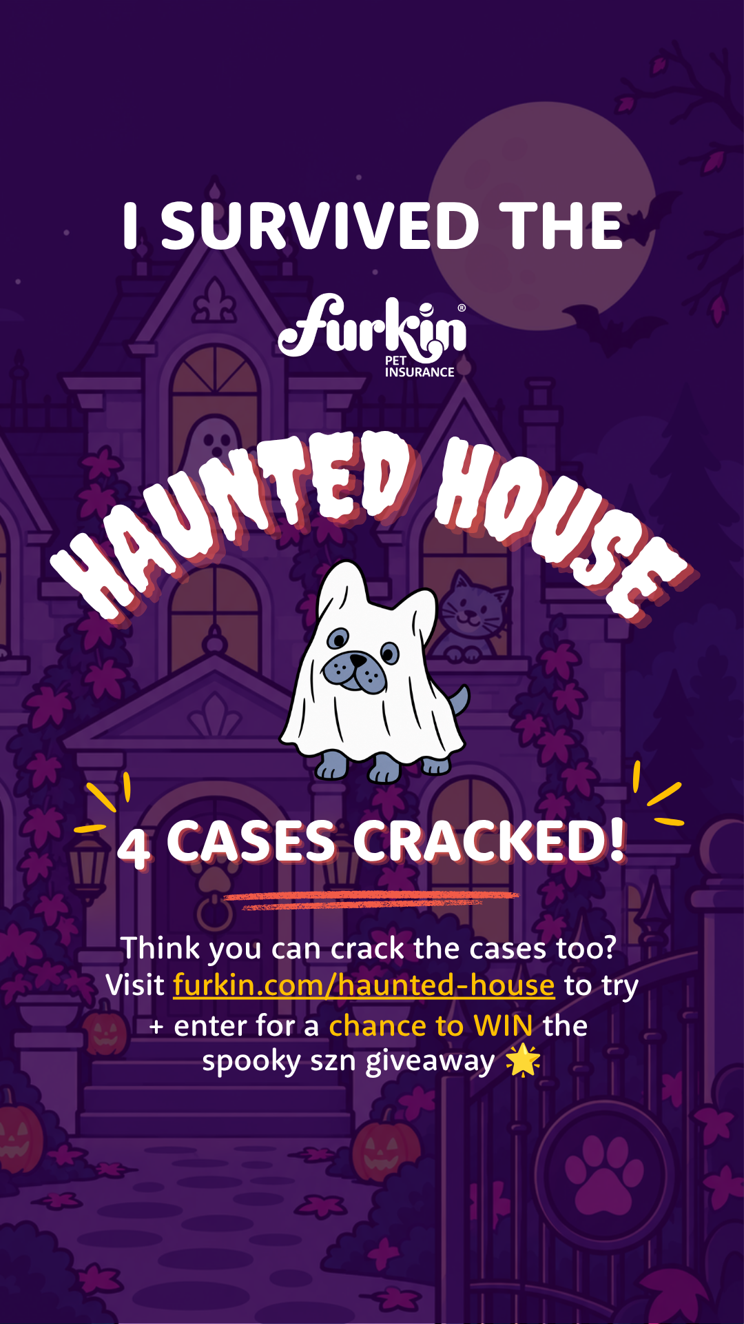 Furkin Halloween giveaway Story graphic